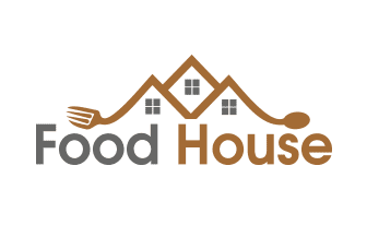 A logo of food house
