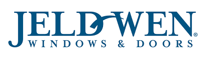 A blue and white logo of the old window company.