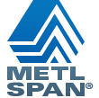 A blue and grey logo for west span.